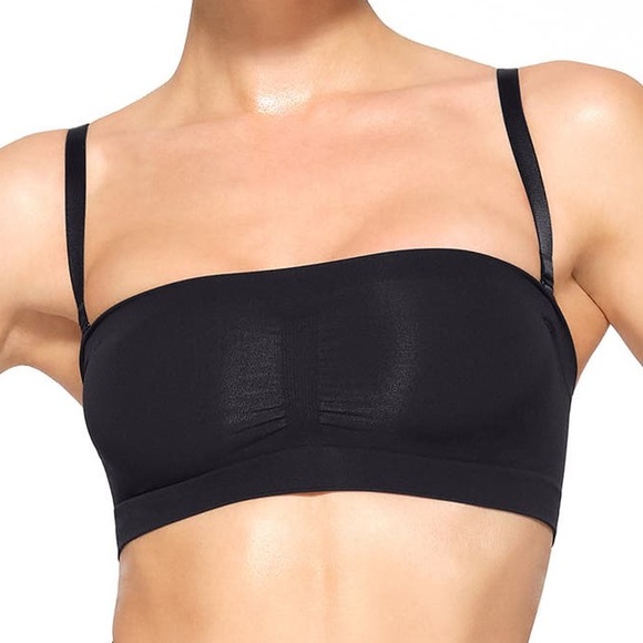 SKIMS Other - NWT SKIMS Seamless Sculpt Bandeau Bra sz XS in Onyx